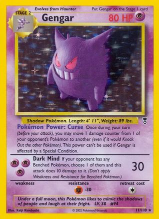 Gengar 011  - Holofoil Legendary Collection - Holo Rare