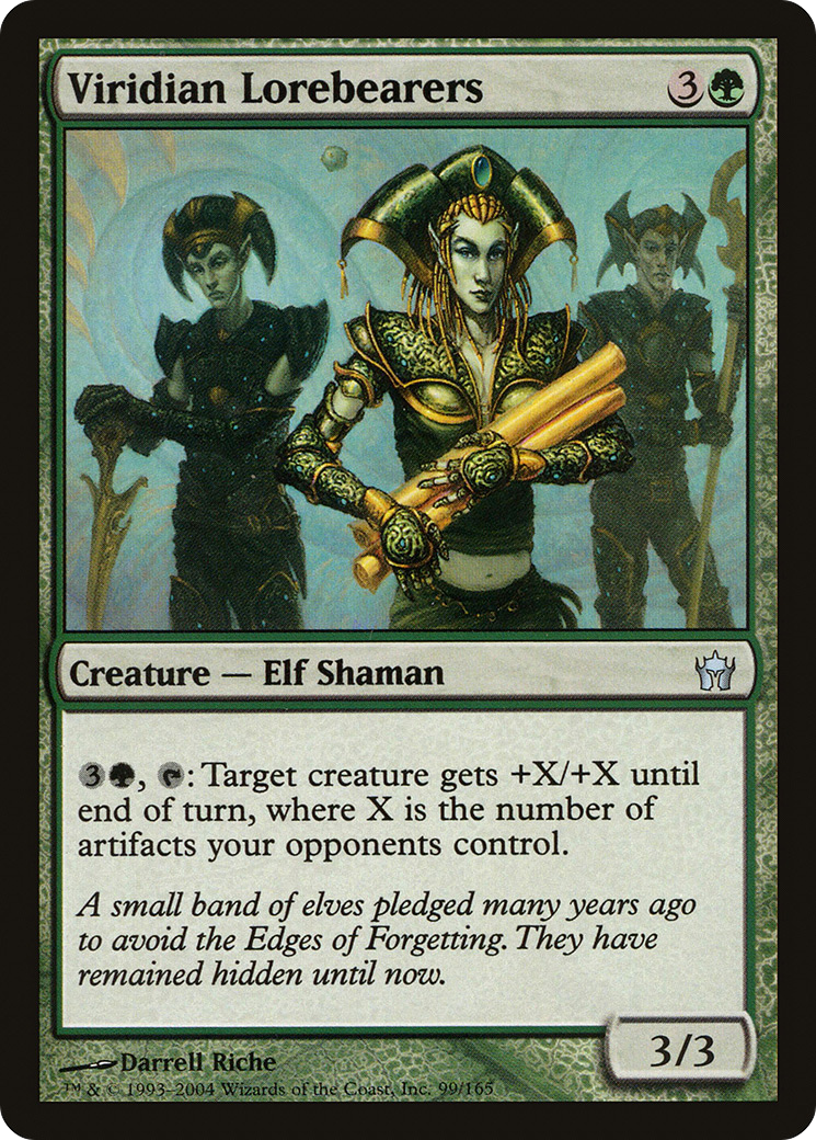 Viridian Lorebearers (5DN-099)  Foil - Fifth Dawn