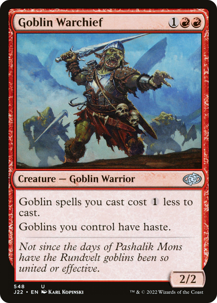 Goblin Warchief (J22-548)  - Jumpstart 2022