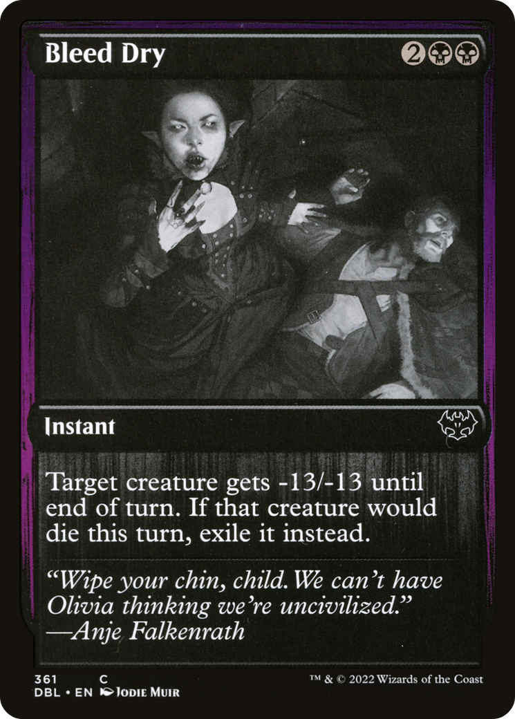 Bleed Dry (DBL-361)  Foil - Innistrad: Double Feature