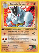 Giovanni's Machoke 042/132  - 1st Edition Gym Challenge - Uncommon