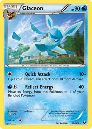 Glaceon 030  Dark Explorers - Rare