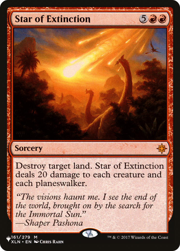 Star of Extinction (PLST-XLN-161)  - The List