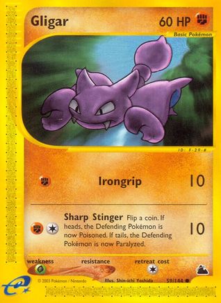 Gligar 059  - Reverse Holofoil Skyridge - Common