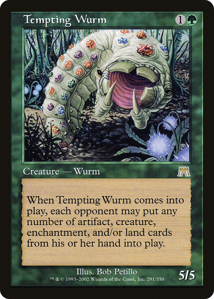 Tempting Wurm (ONS-291)  Foil - Onslaught