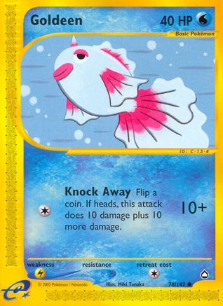 Goldeen 078/147  - Reverse Holofoil Aquapolis - Common