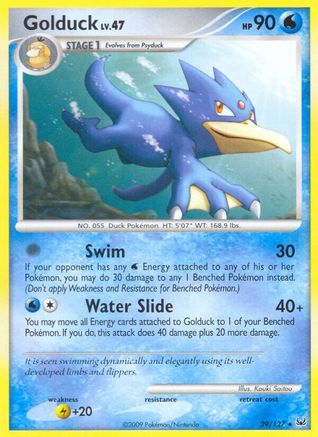 Golduck 029  - Reverse Holofoil Platinum - Rare