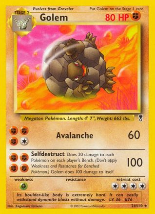 Golem 024  - Reverse Holofoil Legendary Collection - Rare