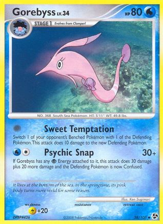 Gorebyss 038  - Reverse Holofoil Great Encounters - Uncommon