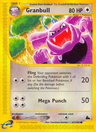 Granbull 061  - Reverse Holofoil Skyridge - Common