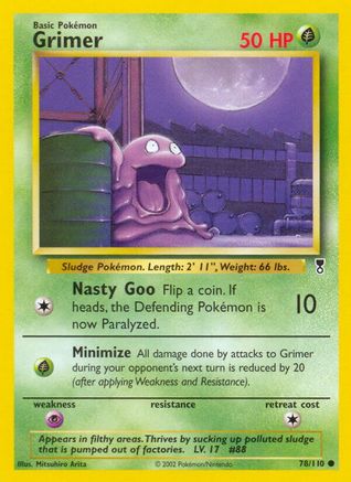 Grimer 078/110  - Reverse Holofoil Legendary Collection - Common