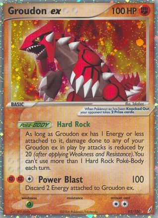 Groudon ex 093/100  - Holofoil Crystal Guardians - Ultra Rare