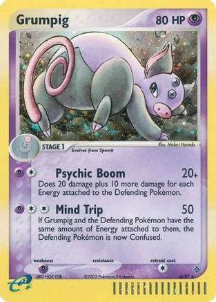 Grumpig 006  - Reverse Holofoil Dragon - Holo Rare