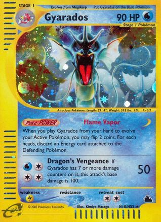 Gyarados (H10) H10  - Holofoil Skyridge - Holo Rare