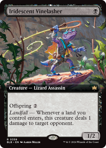 Iridescent Vinelasher (Extended Art) (BLB-359)  - Bloomburrow: (Extended Art)