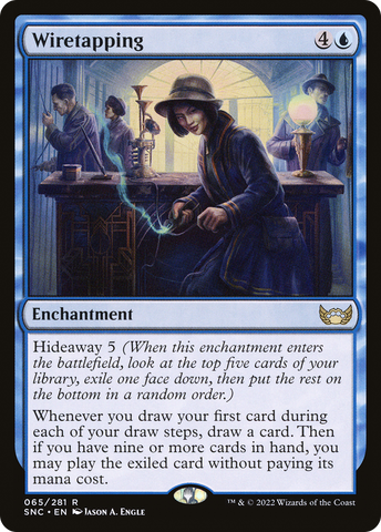 Wiretapping (SNC-065)  Foil - Streets of New Capenna