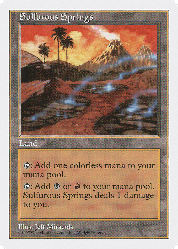 Sulfurous Springs (5ED-)  - Fifth Edition