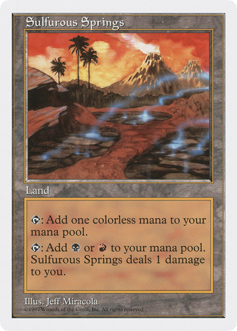 Sulfurous Springs (5ED-)  - Fifth Edition