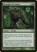 Strength of Cedars (CHK-245) - Champions of Kamigawa Foil