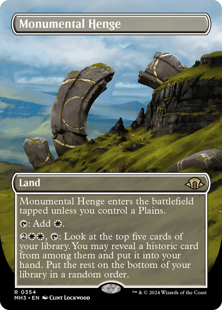 Monumental Henge (Borderless) (MH3-354) - Modern Horizons 3 (Borderless)