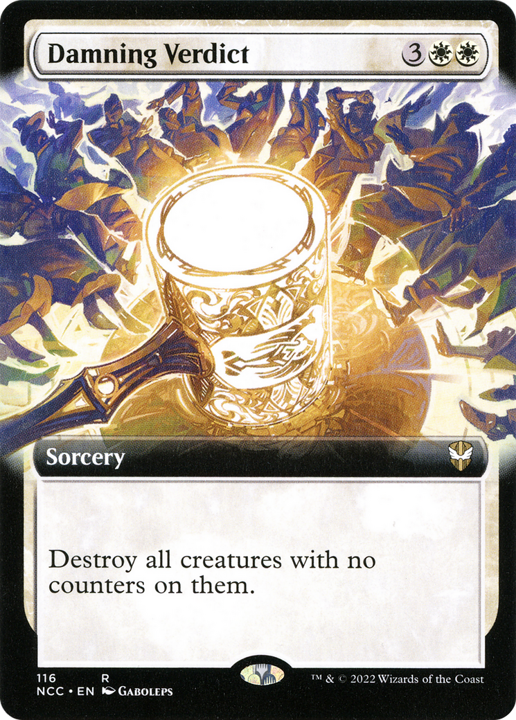 Damning Verdict (Extended Art) (NCC-116)  - New Capenna Commander: (Extended Art)