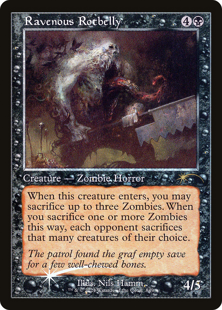 Ravenous Rotbelly (Retro Frame) (SLD-849)  Foil - Secret Lair Drop