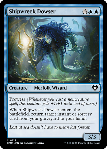 Shipwreck Dowser (CMM-119)  Foil - Commander Masters