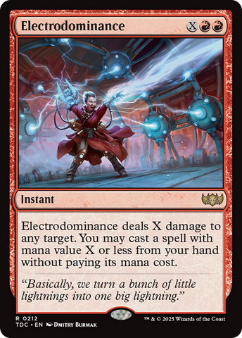 Electrodominance (TDC-212) - Commander: Tarkir: Dragonstorm