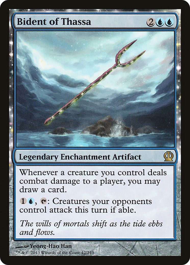 Bident of Thassa (THS-042)  - Theros: (enchantment)