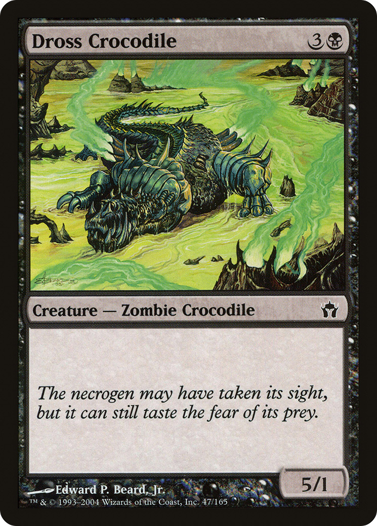 Dross Crocodile (5DN-047)  Foil - Fifth Dawn