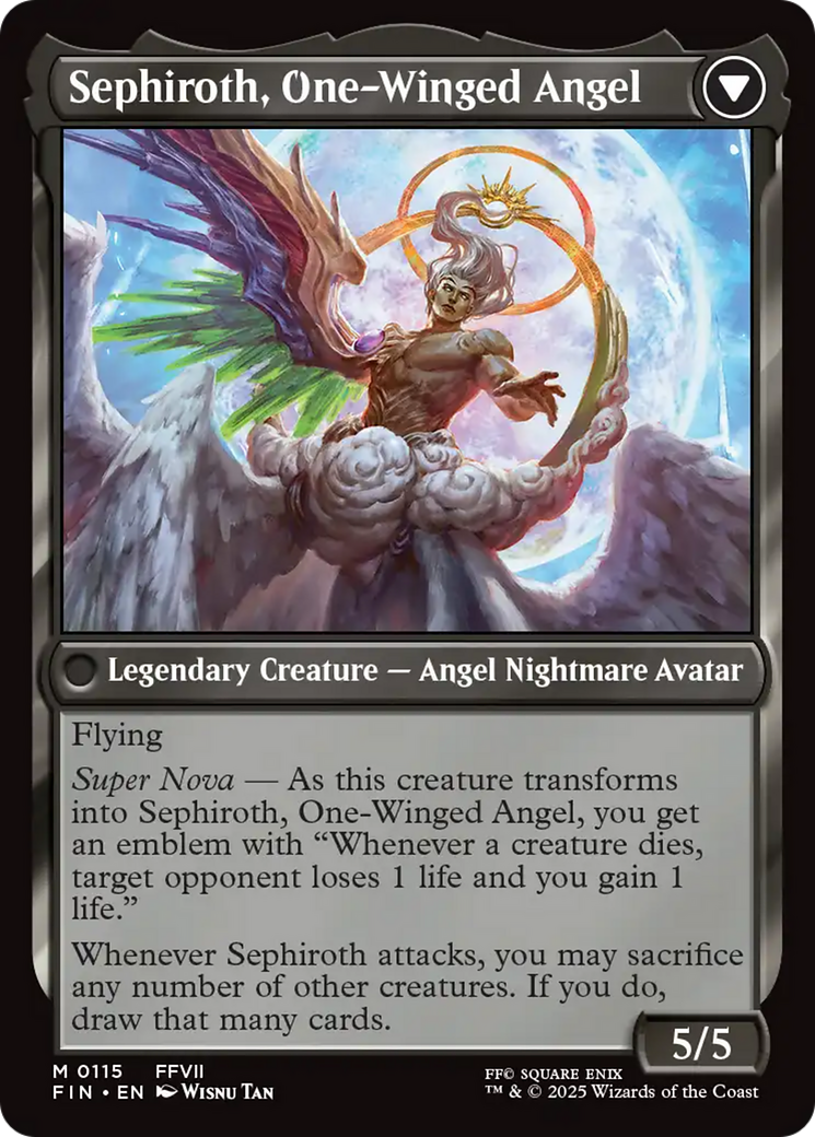 Sephiroth, Fabled SOLDIER // Sephiroth, One-Winged Angel (FIN-115) - FINAL FANTASY Foil