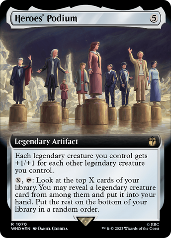 Heroes' Podium (Extended Art) (Surge Foil) (WHO-1070)  Foil - Doctor Who: (Extended Art)