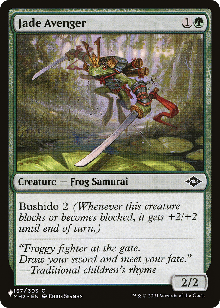 Jade Avenger (LIST-MH2-167)  - The List