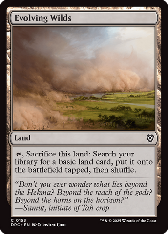 Evolving Wilds (0153) (DRC-153)  - Commander: Aetherdrift