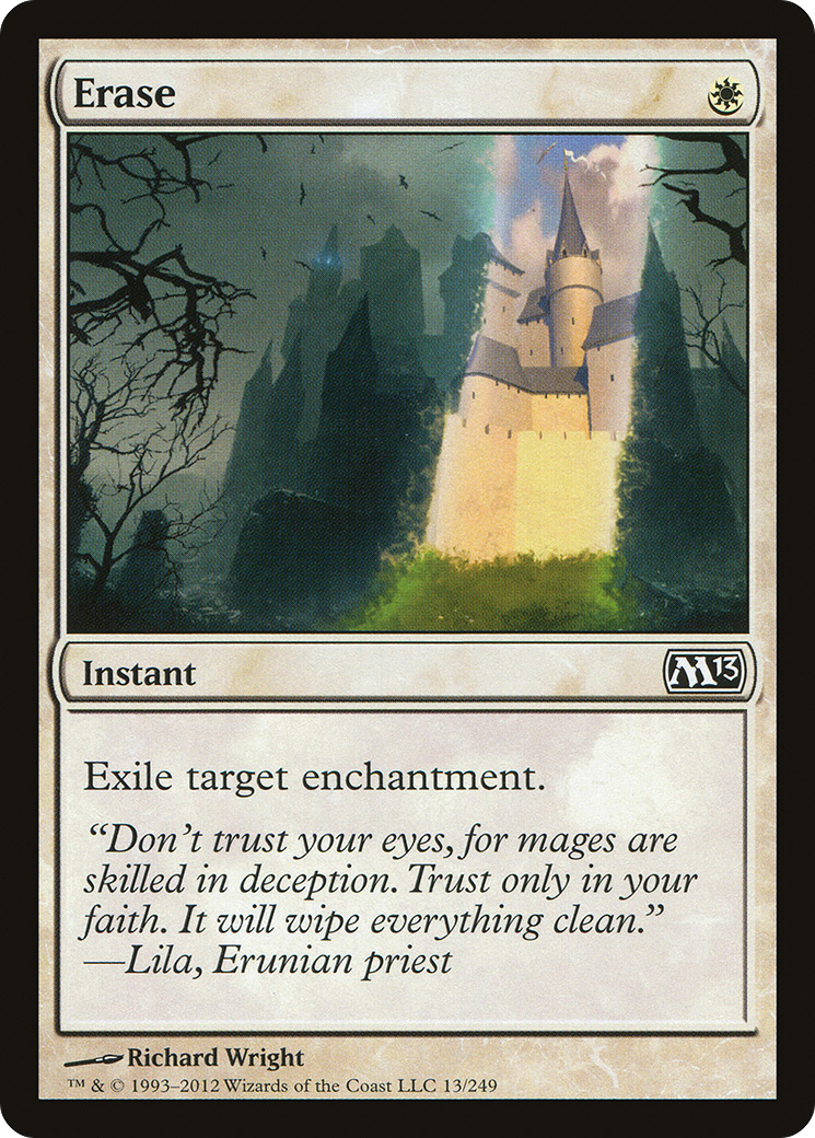 Erase (M13-013)  Foil - Magic 2013