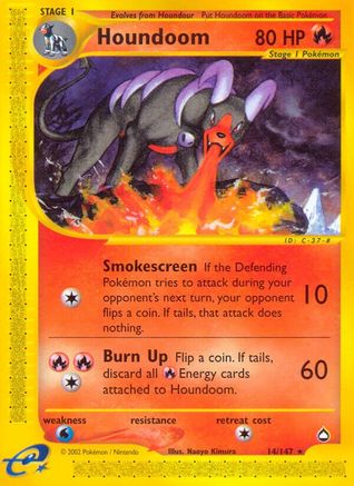 Houndoom (14) 014  Aquapolis - Rare