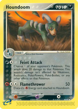 Houndoom 034/97  Dragon - Uncommon