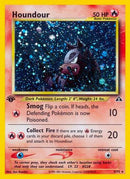 Houndour (5) 005/75  - 1st Edition Holofoil Neo Discovery - Holo Rare