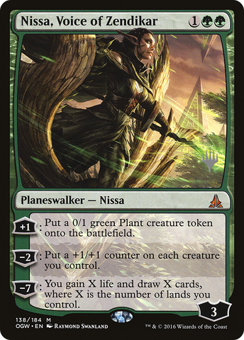 Nissa, Voice of Zendikar (PPIKO-138)  Foil - Oath of the Gatewatch Promos