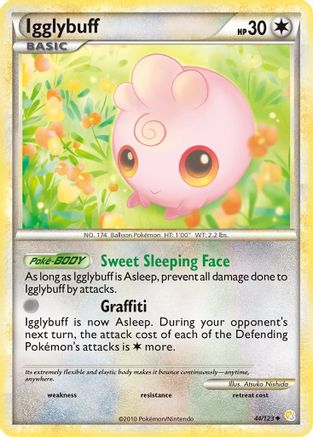 Igglybuff 044/123  - Reverse Holofoil HeartGold SoulSilver - Uncommon
