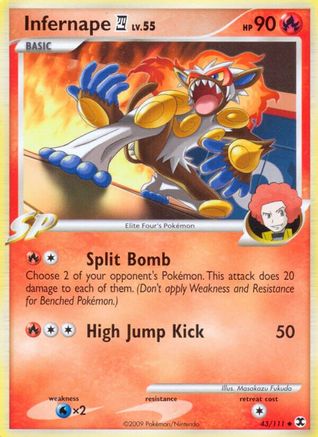 Infernape E4 043/111  Rising Rivals - Uncommon