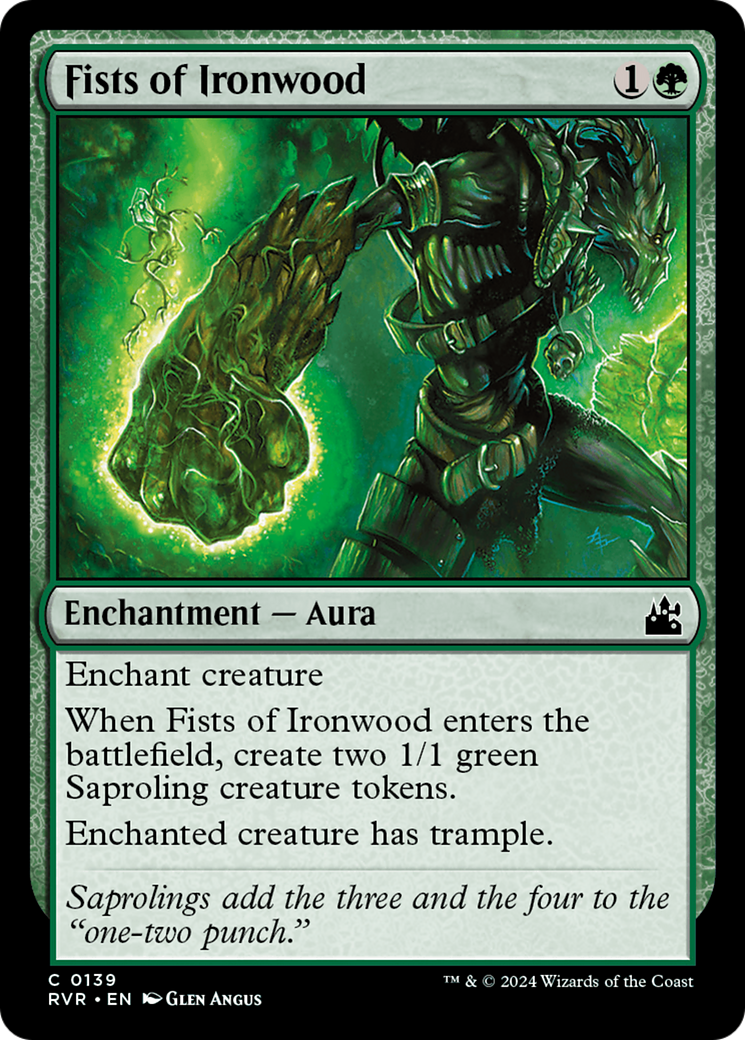 Fists of Ironwood (RVR-139)  - Ravnica Remastered