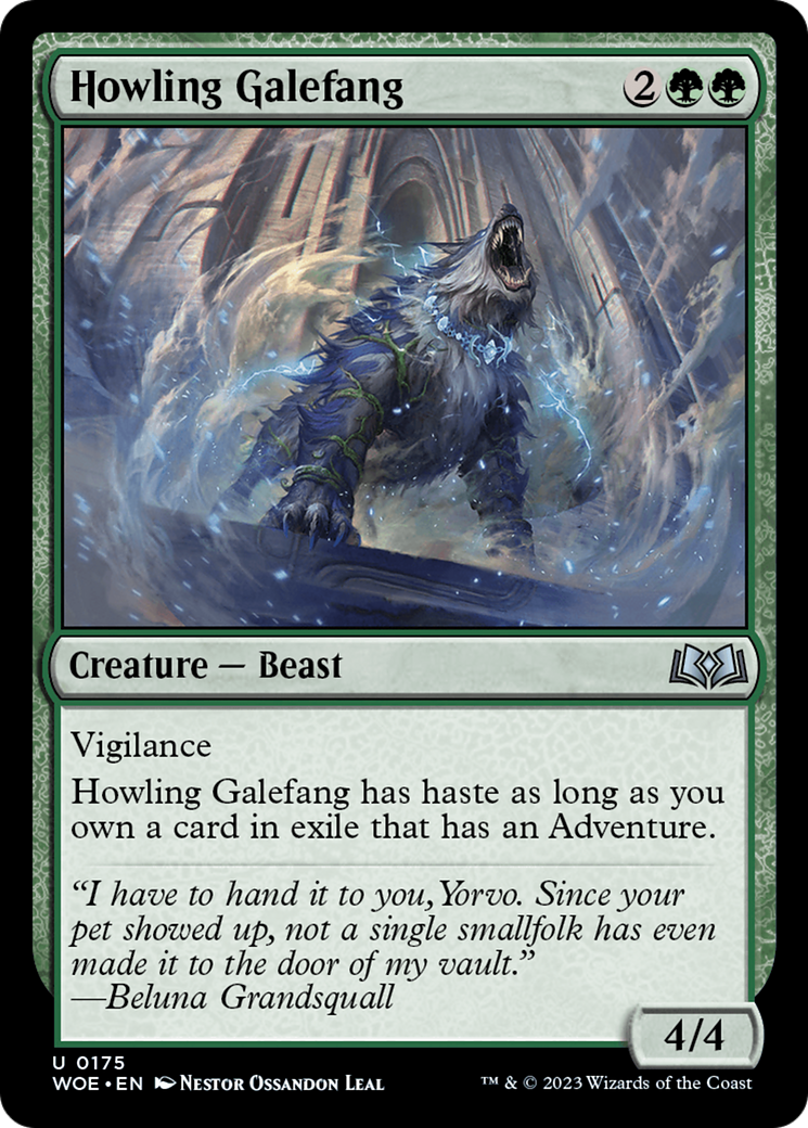 Howling Galefang (WOE-175)  - Wilds of Eldraine