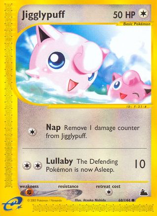 Jigglypuff 068  - Reverse Holofoil Skyridge - Common