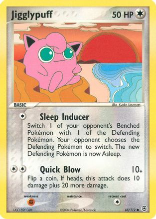 Jigglypuff 065/112  - Reverse Holofoil FireRed & LeafGreen - Common