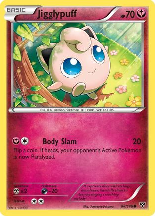 Jigglypuff (88) 088/146  - Reverse Holofoil XY Base Set - Common