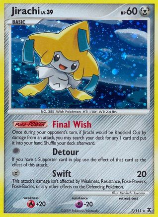 Jirachi 007  - Holofoil Rising Rivals - Holo Rare