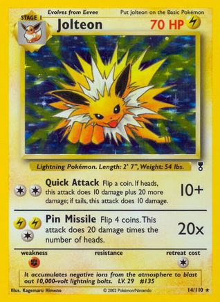 Jolteon 014  - Holofoil Legendary Collection - Holo Rare