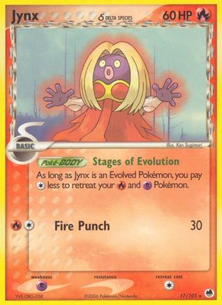 Jynx (Delta Species) 017  Dragon Frontiers - Rare