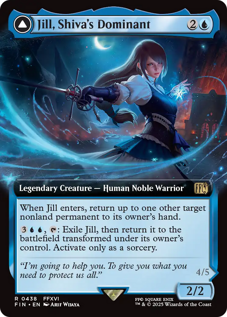Jill, Shiva's Dominant (Extended Art) (FIN-438)  Foil - FINAL FANTASY: (enchantment, Extended Art)